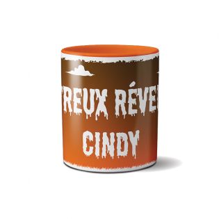 Mug couleur personnalisé texte et photo