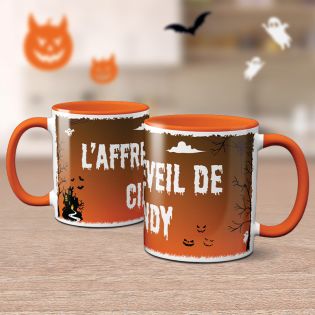 Mug couleur personnalisé texte et photo