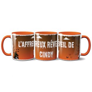 Mug couleur personnalisé texte et photo