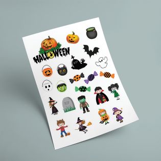 Stickers pour enfants motifs Halloween