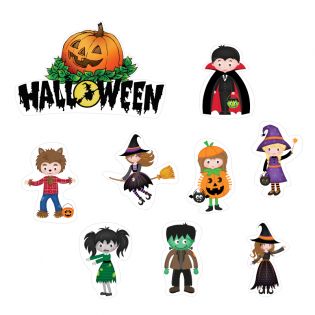 Stickers pour enfants motifs Halloween