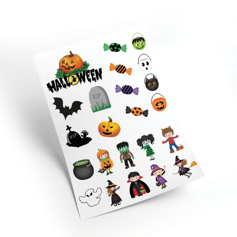 Pack De Tatouages Temporaires Réalistes - 13 Cicatrices - Facile à Utiliser - Thème Halloween - Neuf