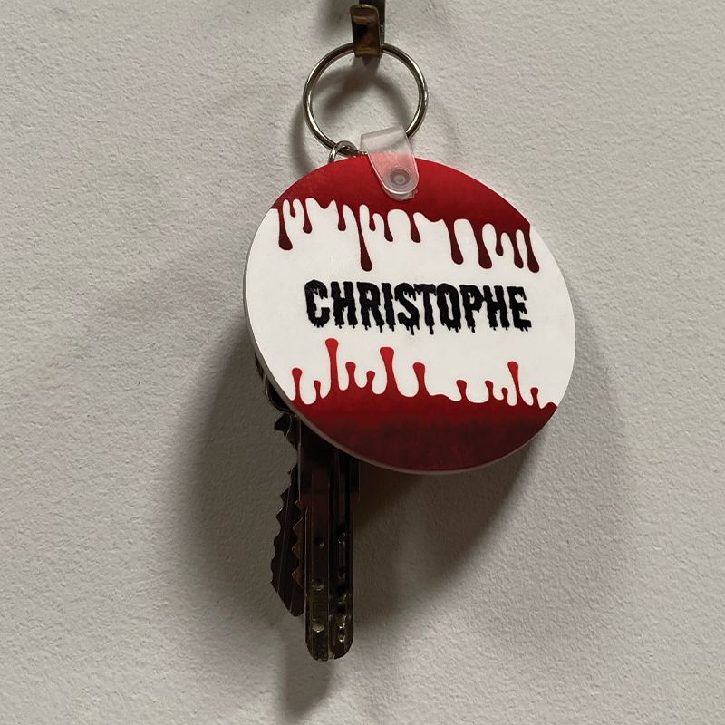 Porte-clefs personnalisé | Rond Porte-clefs personnalisé | Rond
