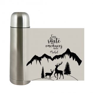 NOËL | Grand thermos à café personnalisé ALU