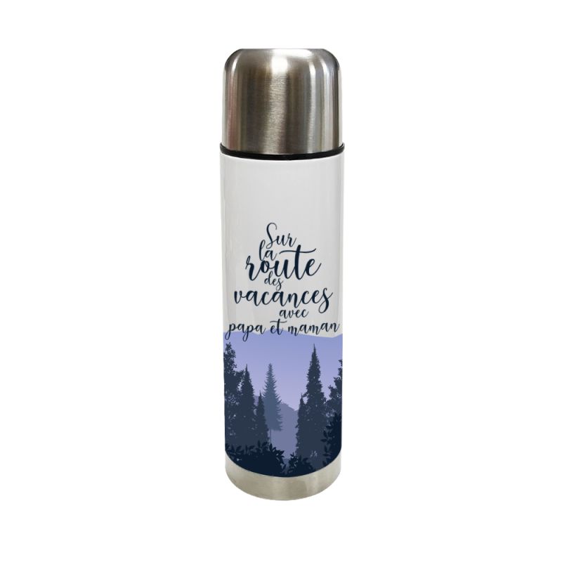 NOËL | Grand thermos à café personnalisé BLANC NOËL | Grand thermos à café personnalisé BLANC