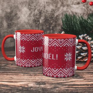 NOËL | Mug motif pull de Noël + Joyeux Noël
