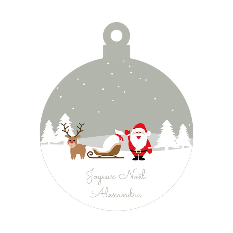 Décoration de Noël en plexiglass à personnaliser avec un prénom - Cadeau  Noël original, décoration sapin - Modèle