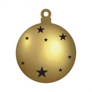 Décoration de Noël or personnalisée - Cadeau Noël, décoration sapin de Noël en plexiglass