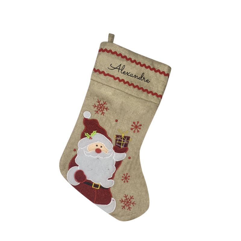 Chaussette de noël personnalisée /botte de noël, décoration de