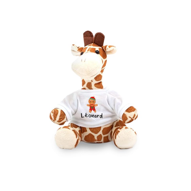NOËL |Peluche personnalisée | Girafe NOËL |Peluche personnalisée | Girafe