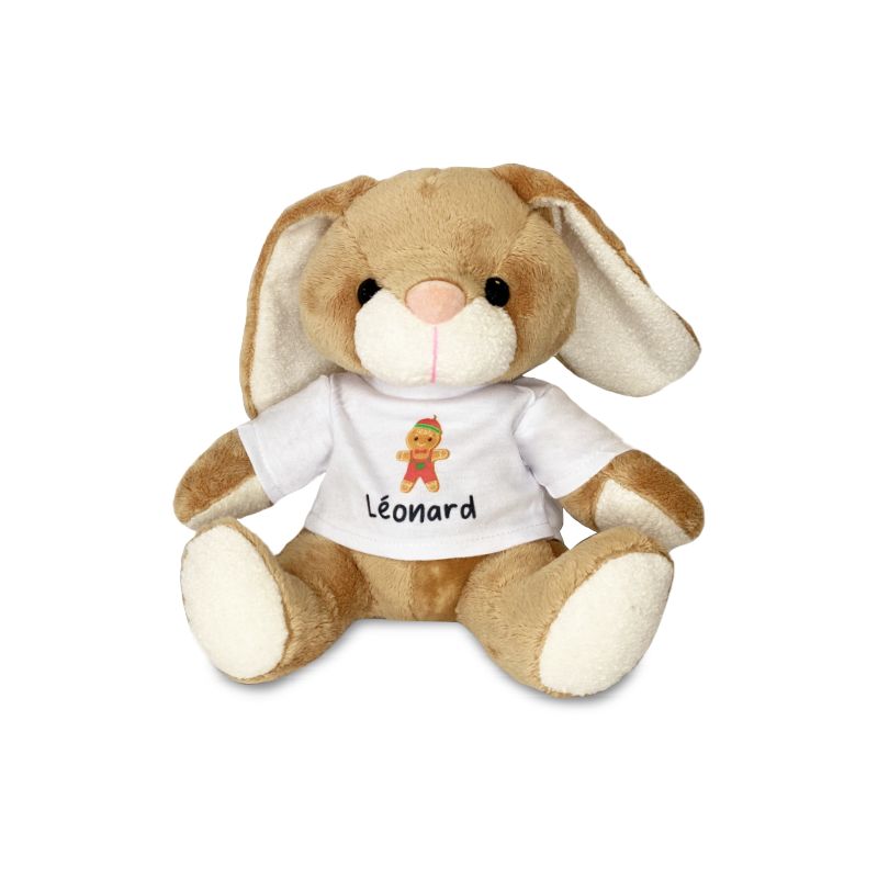 Peluche personnalisée animal pour bébé · Mon Premier Noël | Lapin