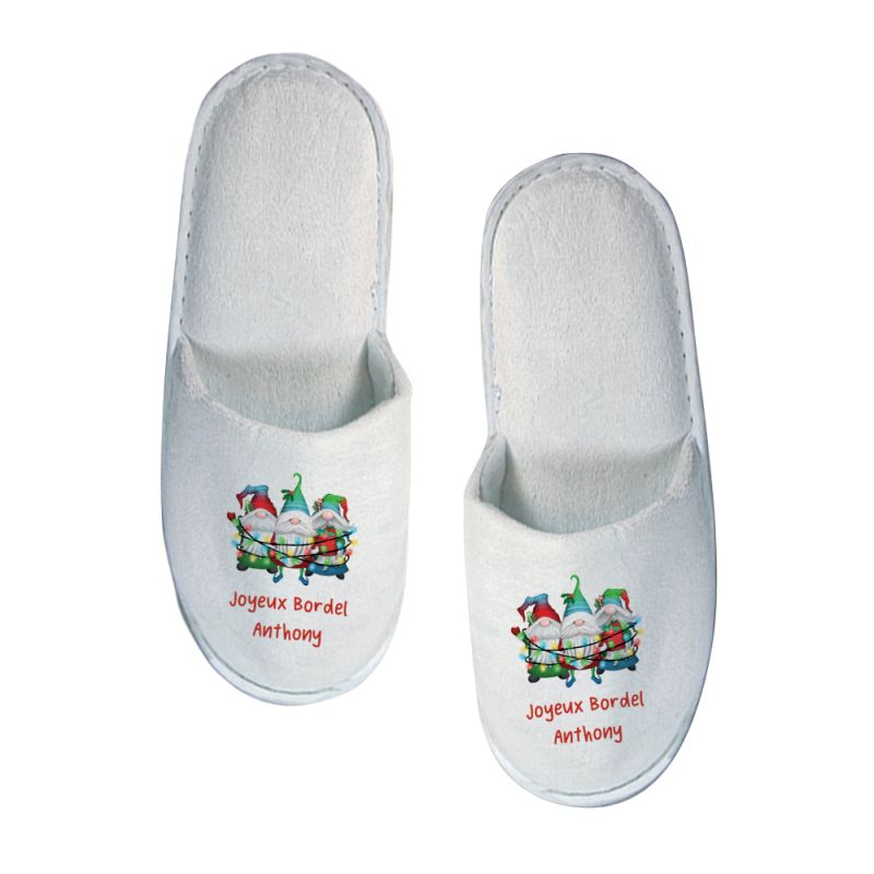 NOËL | Chaussons personnalisés NOËL | Chaussons personnalisés