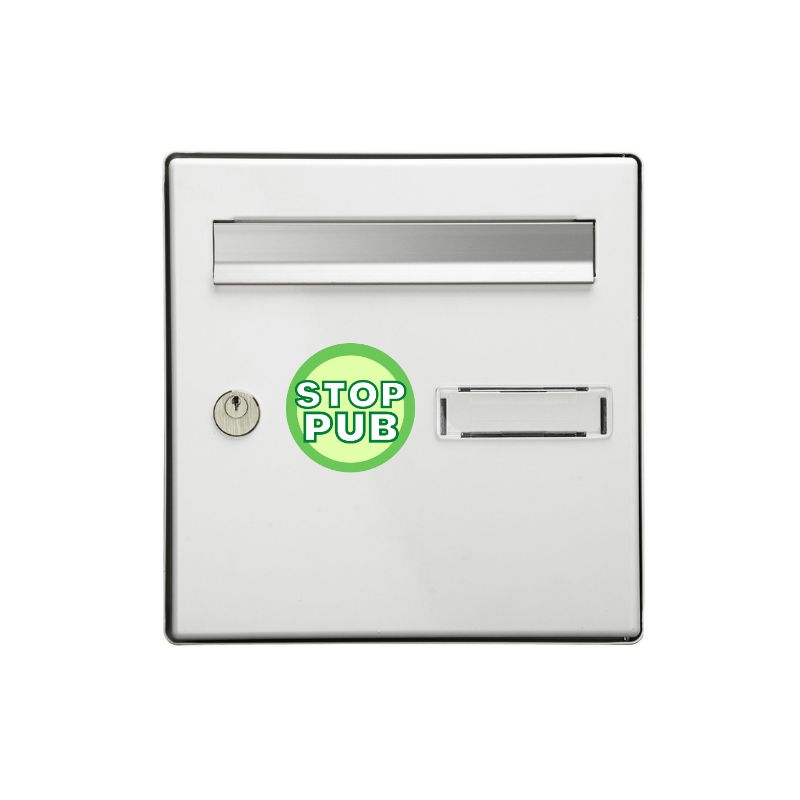 Autocollant "Oui Pub" Avec Pouce Vert Pour Boîte Aux Lettres - Sticker Hadexia Neuf
