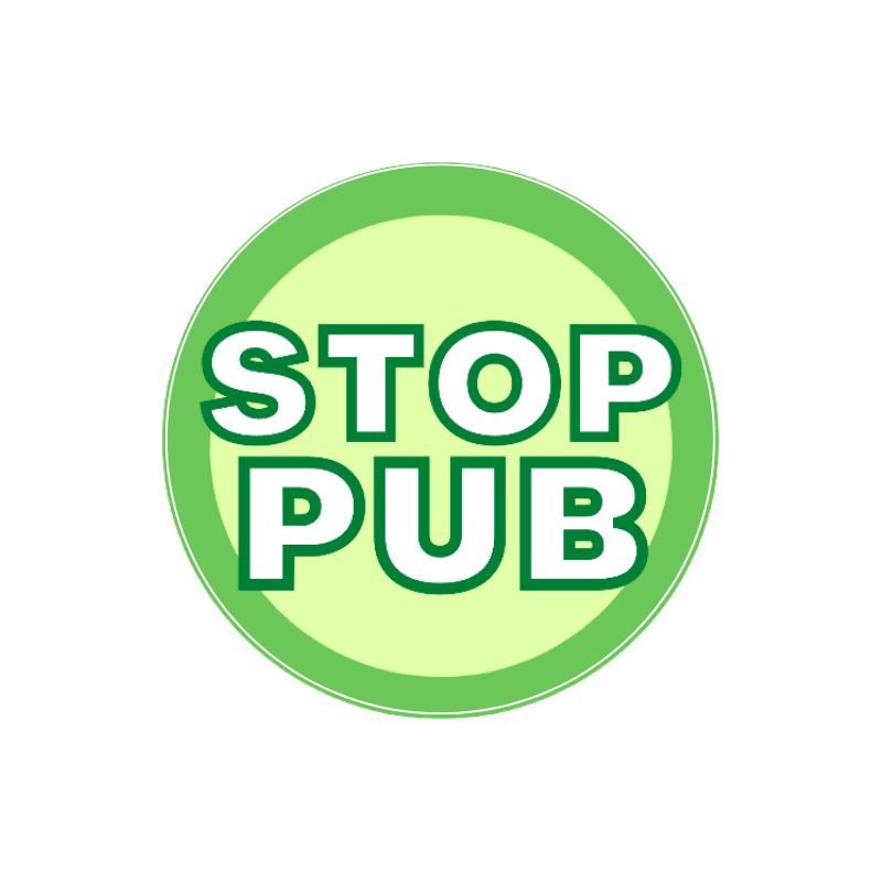 Autocollant Stop Pub