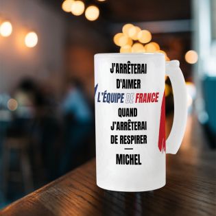 Chope à bière personnalisée · Cadeau compétition sportive · Pays France