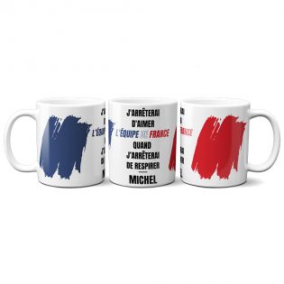 Mug personnalisé · Supporter de l'équipe de France