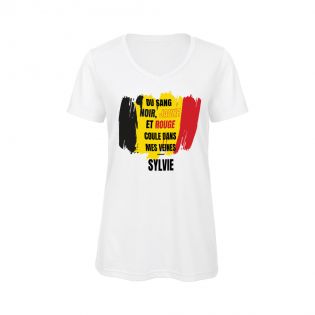 Tee-shirt Femme personnalisable col V | Belgique