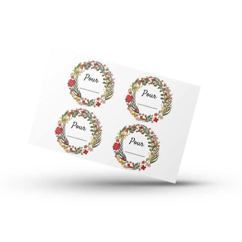 Stickers décoratif cadeau - Autocollants pour paquets cadeaux