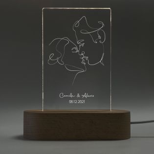 Lampe LED personnalisée avec photo