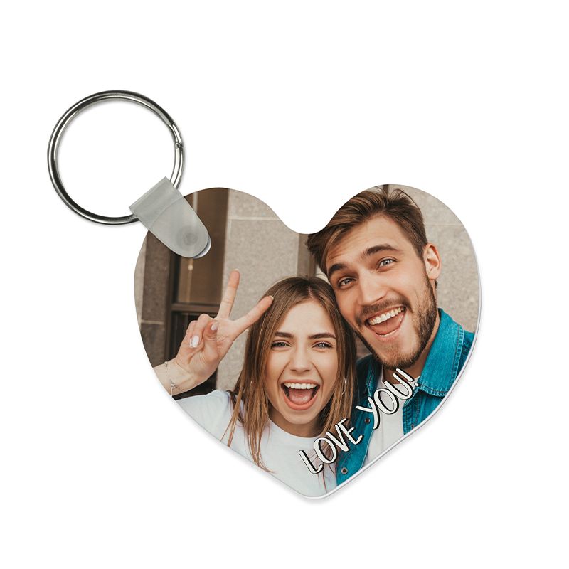 Porte-clefs de maison personnalisé Texte et Photo · Idée cadeau maman | Cœur Porte-clefs de maison personnalisé Texte et Photo · Idée cadeau maman | Cœur