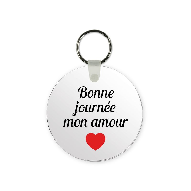 Porte-clefs de voiture personnalisé Texte et Photo | Rond Porte-clefs de voiture personnalisé Texte et Photo | Rond