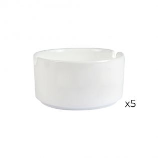 Lot de 5 Cendriers personnalisés avec logo et nom d'enseigne Bar Restaurant Hôtel