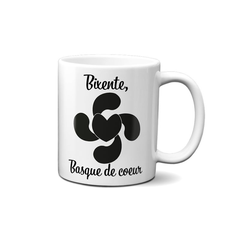 DECOHO - Mug En Céramique Blanc Personnalisé Avec Texte | Alsace - 33 Cl, Céramique - Imprimé En France - Blanc