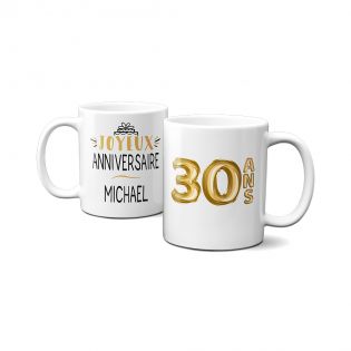 Mug 30 ans - Idée cadeau anniversaire homme ou femme - Tasse