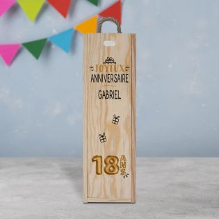 Cadeau anniversaire  Bouteille personnalisée avec date et prénom