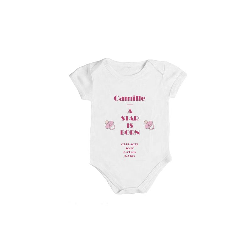 Body bébé A star is Born · Cadeau naissance drôle