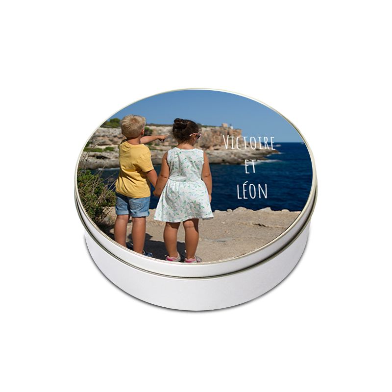 Boite ronde métal personnalisée Boite ronde métal personnalisée