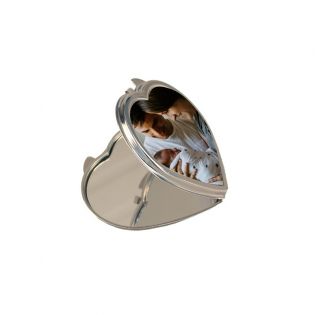 Miroir de poche personnalisé | Coeur