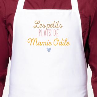 Tablier cuisine femme personnalisé campagne, fête des mères et grand mère -  Un grand marché