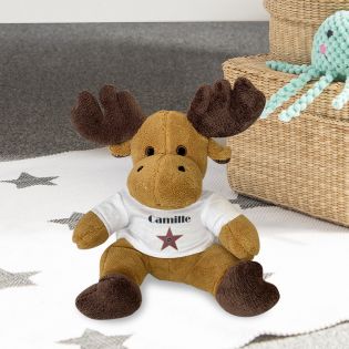 Peluche personnalisée animal pour bébé · A star is born | Élan