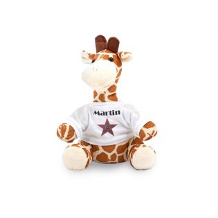 Peluche personnalisée animal pour bébé · A star is born | Girafe