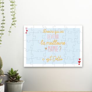 Puzzle personnalisé | Annonce Grossesse - Future Mamie