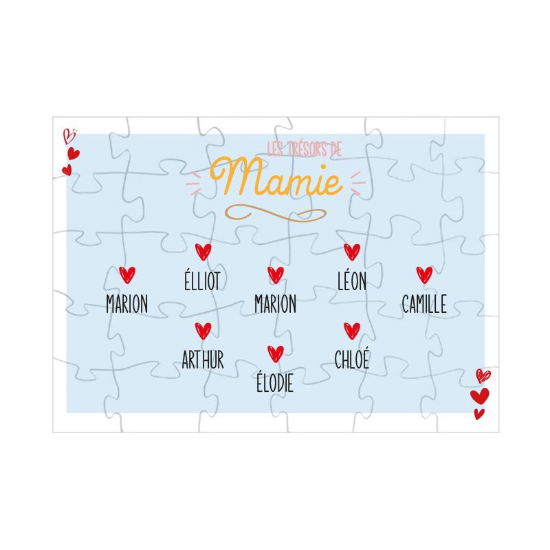Puzzle personnalisé | Les Trésors de Mamie