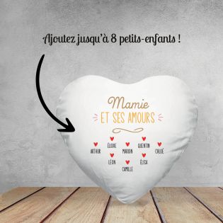 Coussin Le Père Noël c'est papa maman papy mamie