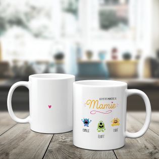 Mug classique personnalisable - Les petits monstres de mamie
