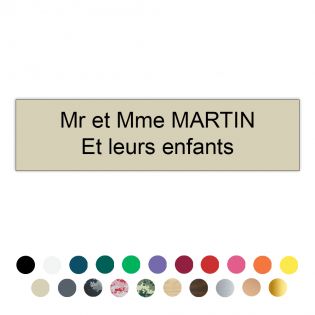 Plaque boîte aux lettres Decayeux | 2 lignes