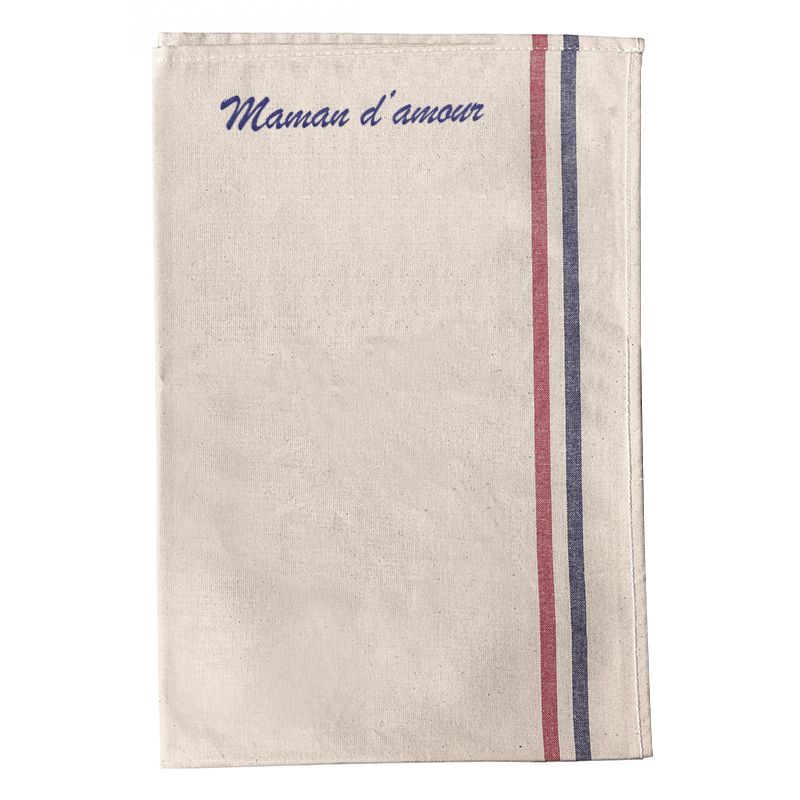 Essuie-vaisselle à rayures personnalisable · Idée cadeau cuisine Maman · Made in France Essuie-vaisselle à rayures personnalisable · Idée cadeau cuisine Maman · Made in France