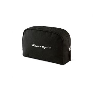 Trousse de toilette brodée · Idée cadeau Fête des Mères · Maman coquette