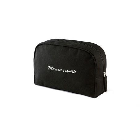 Trousse de toilette brodée · Idée cadeau Fête des Mères · Maman coquette