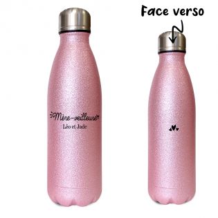 Bouteille Isotherme Chloé | Gourde prénom femme Thermos conservation  chaleur double paroi isolante et réutilisable | Idée cadeau anniversaire  noël et