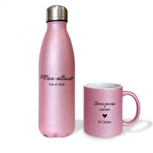 Thermos Publicitaire Avec Tasse, Bouteille personnalisée