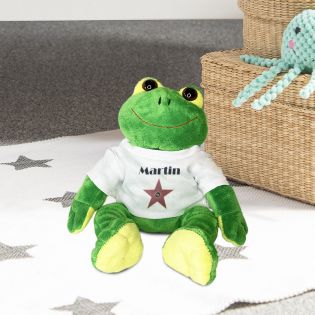 Peluche personnalisée animal pour bébé · A star is born | Grenouille