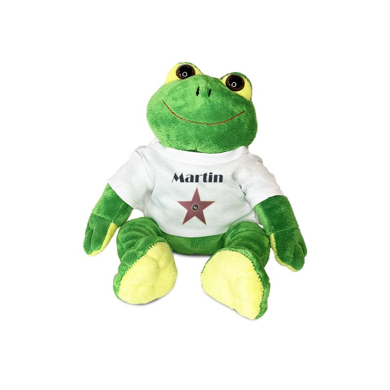 Peluche personnalisée animal pour bébé · A star is born | Grenouille