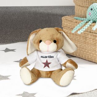 Peluche personnalisée animal pour bébé · A star is born | Lapin