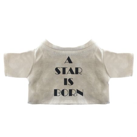 Peluche personnalisée animal pour bébé · A star is born | Ours