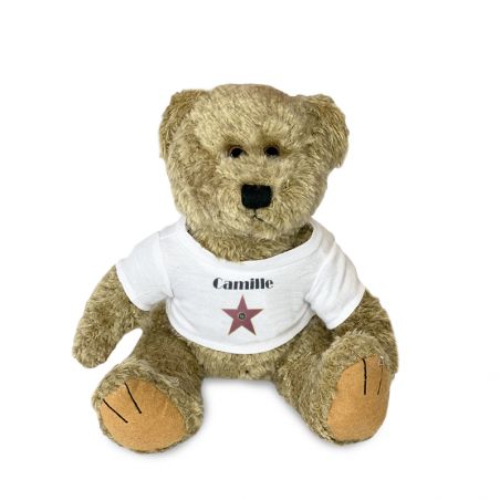 Peluche personnalisée animal pour bébé · A star is born | Ours